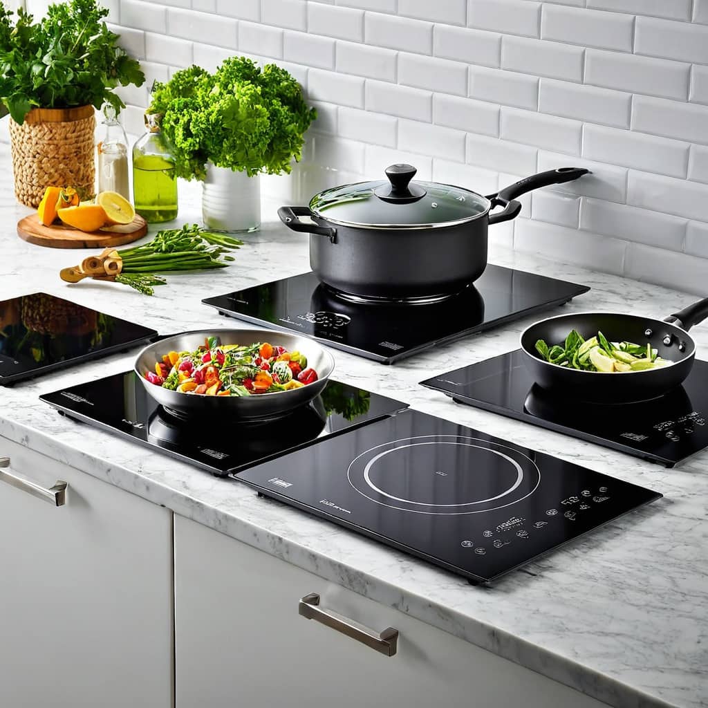 płyta indukcyjna podłączona w kuchni